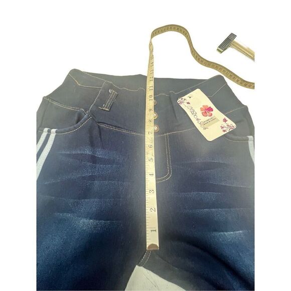 No Brand Pull on-Fleece lined Jeans Sz L/XL 28/30 Waist NWT - Picture 6 of 8